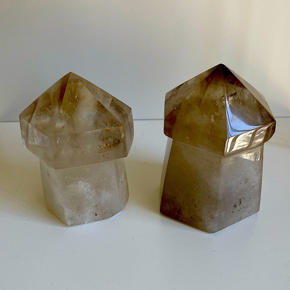 Smoky Quartz Mushrooms